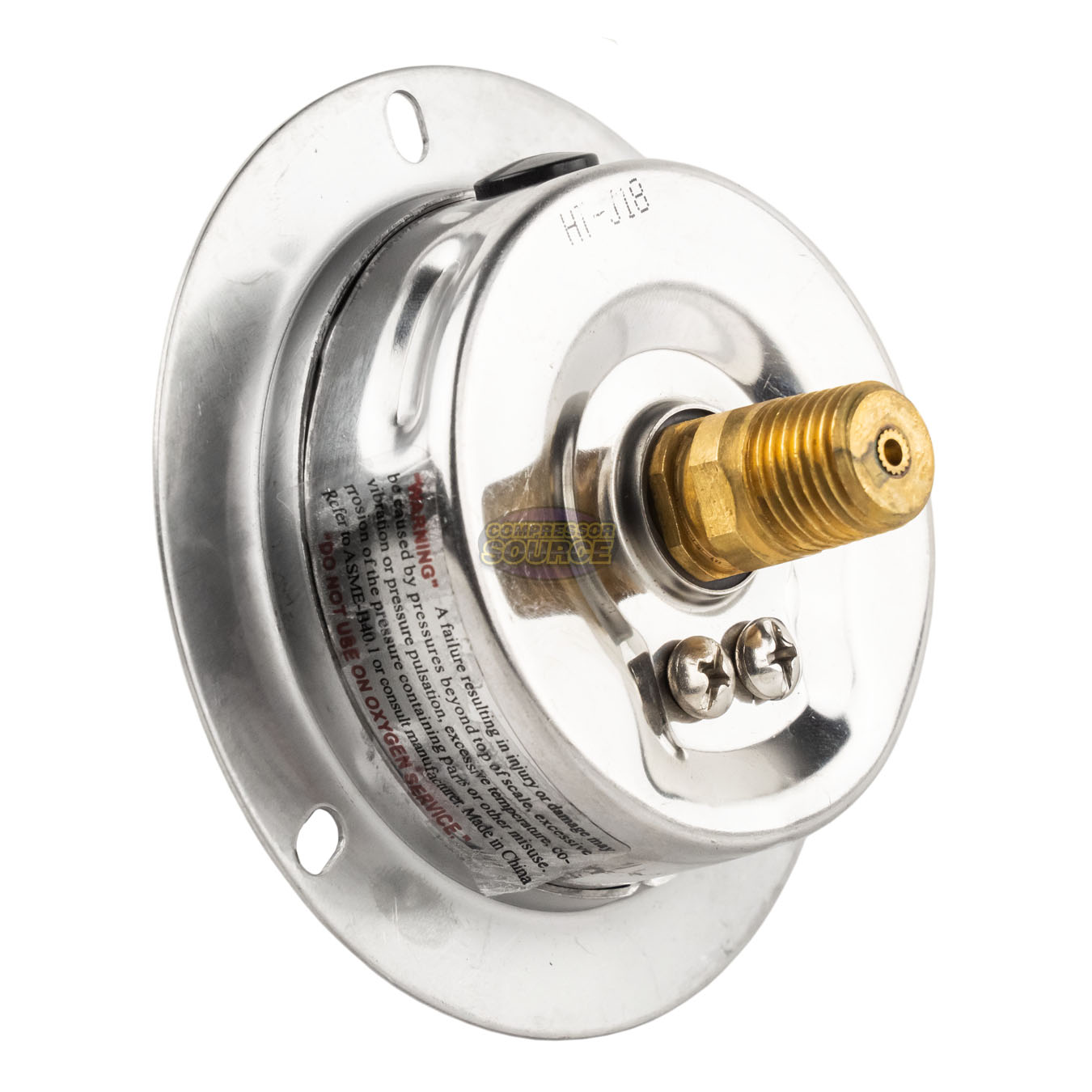 2.5" Liquid Filled Pressure Gauge 0200 PSI 1/4" NPT CBM Panel Flush